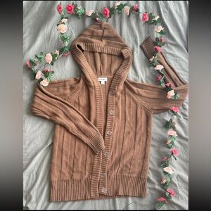 Cherokee Brown Cozy Knit Cardigan